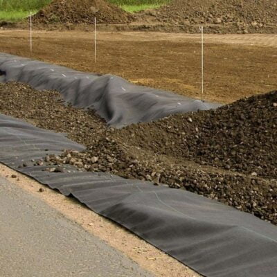 picture of woven membrane for horse arena