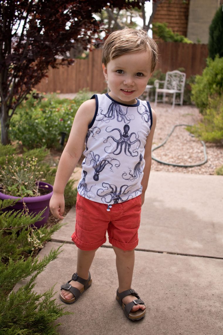 Oliver + S School Bus T-Shirt Converted into a Tank Top