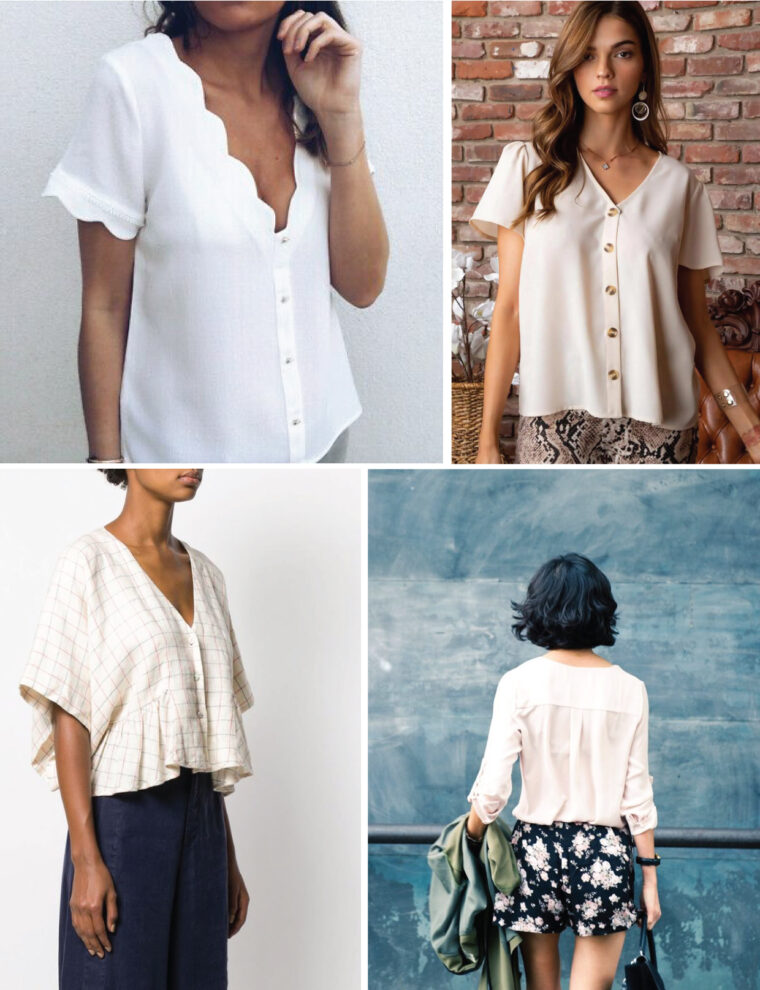 Peplum Ruffle Geneva Blouse