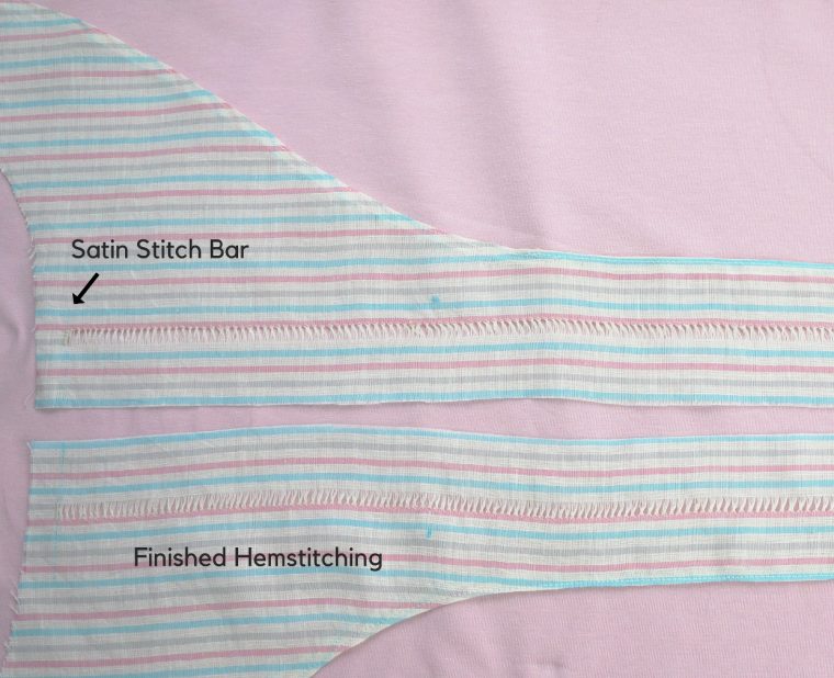 Hemstitching on the Weekend Getaway Blouse