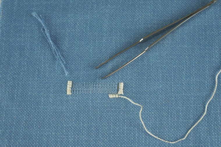 Hemstitching tutorial