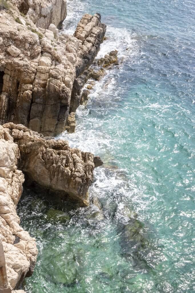 The Mediterranean, seen from the Basse Corniche, France, by Cattie Coyle Photography