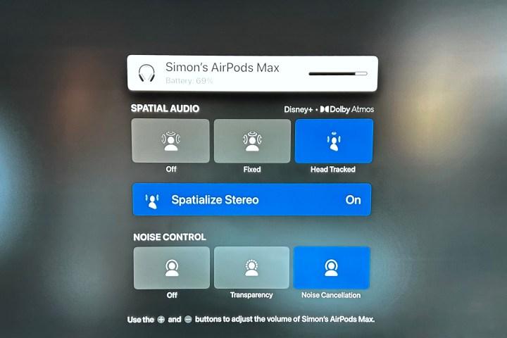 turn on apple tv spatial audio