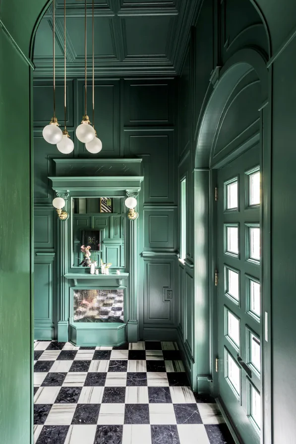 Colour Drenching Hallway