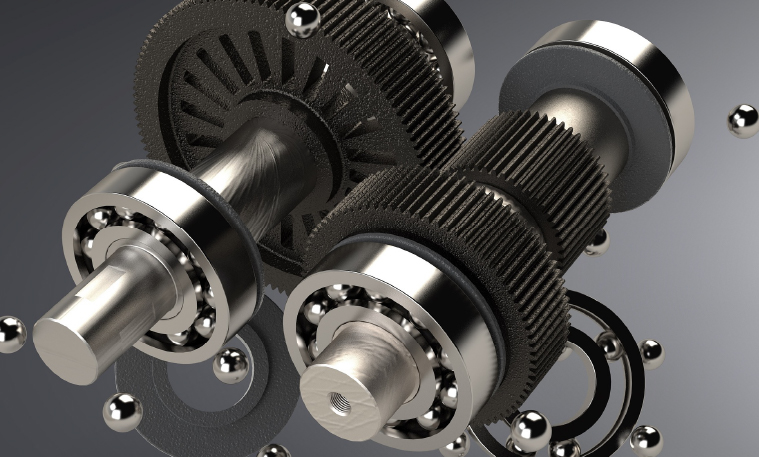 Gears and bearings.