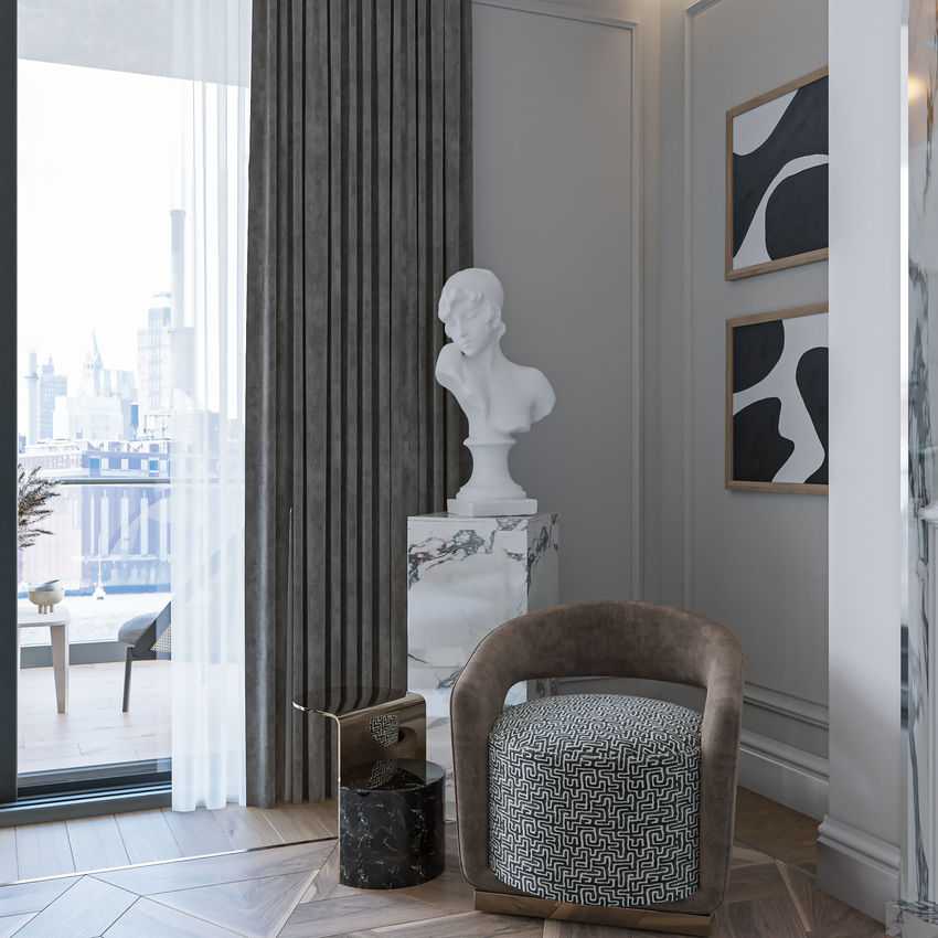 Artful Penthouse In Boston In Partnership With Yasmine Ibrahim