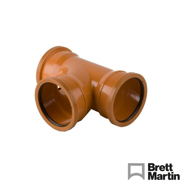 product image of 90 degree 110mm triple socket junction brett martin