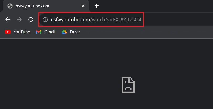 access a different site