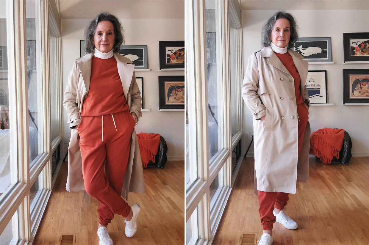 Track Suit with Trench Coat