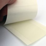 UGluÂ® adhesive 1â€x3â€ strips on double extended liner for ease of use.