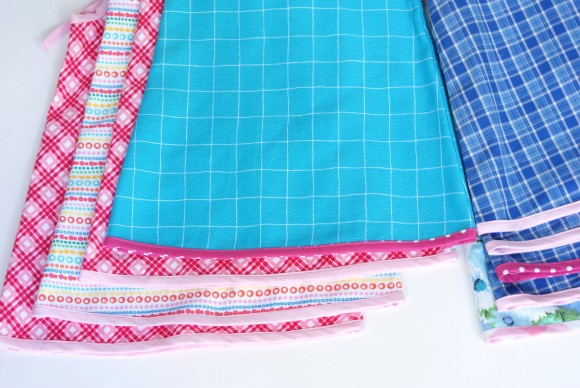 Bias binding on the hem of Oliver + S Popover Sundresses