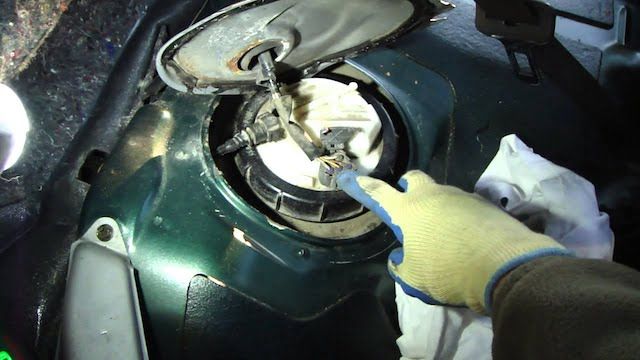 Toyota OEM fuel pump location