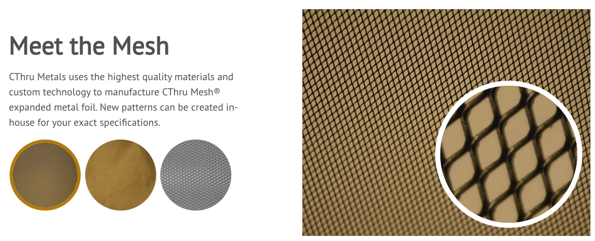 cthru metals mesh foil