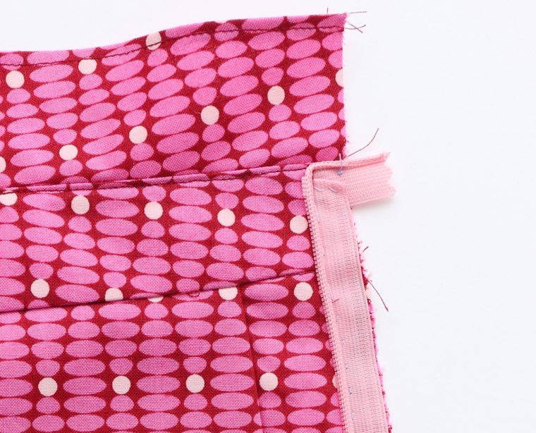 Sew an invisible zipper.