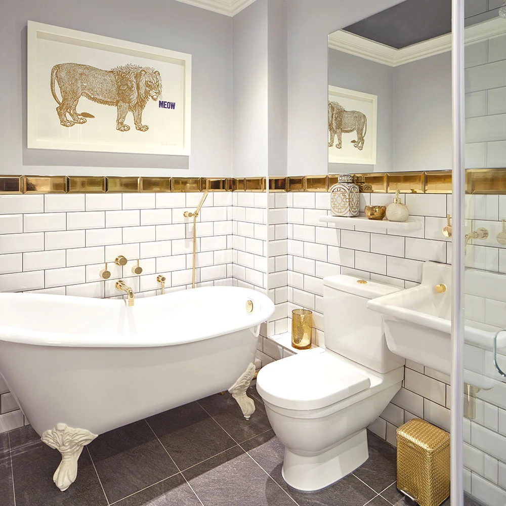 Metallic Bathroom Trends