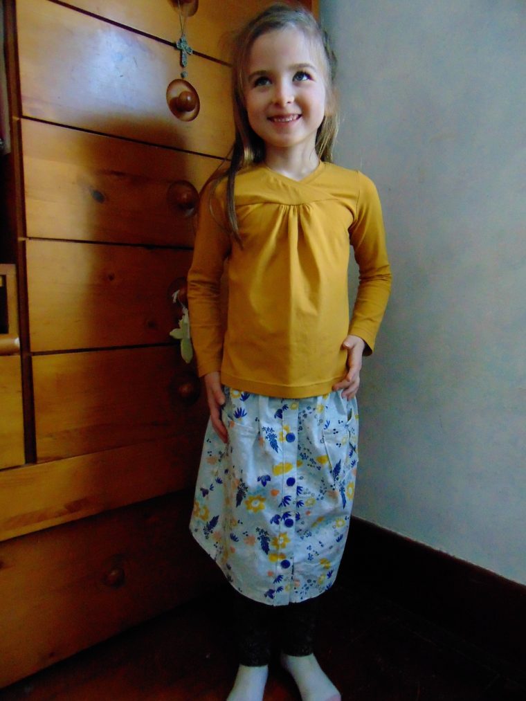 Hopscotch Skirt + Knit Top
