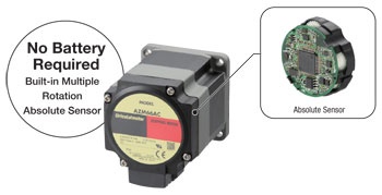 Alphastep AZ Series with Built-In Multi-Rotation Absolute Position Sensor