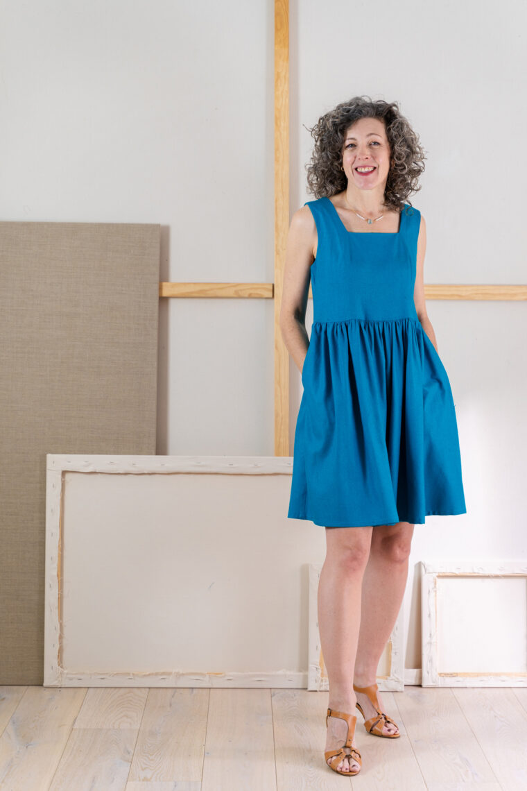 Liesl + Co Laureles Square-Neck Top + Dress sewing pattern
