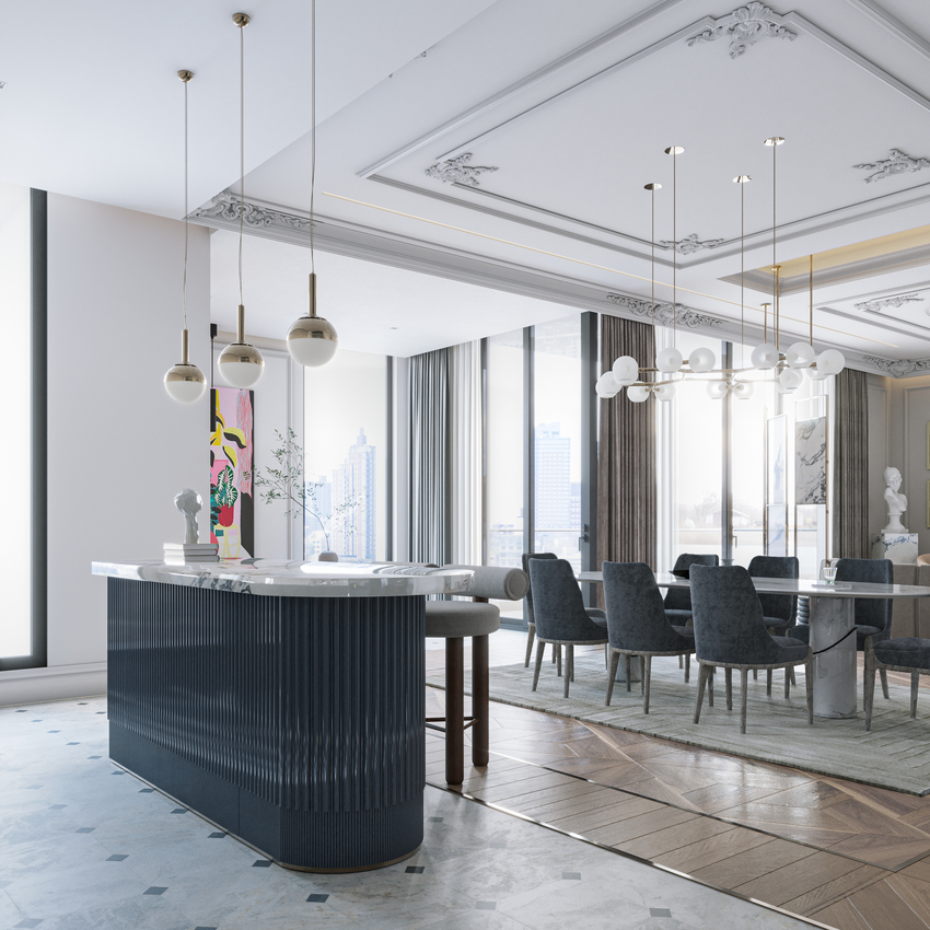 Artful Penthouse In Boston In Partnership With Yasmine Ibrahim