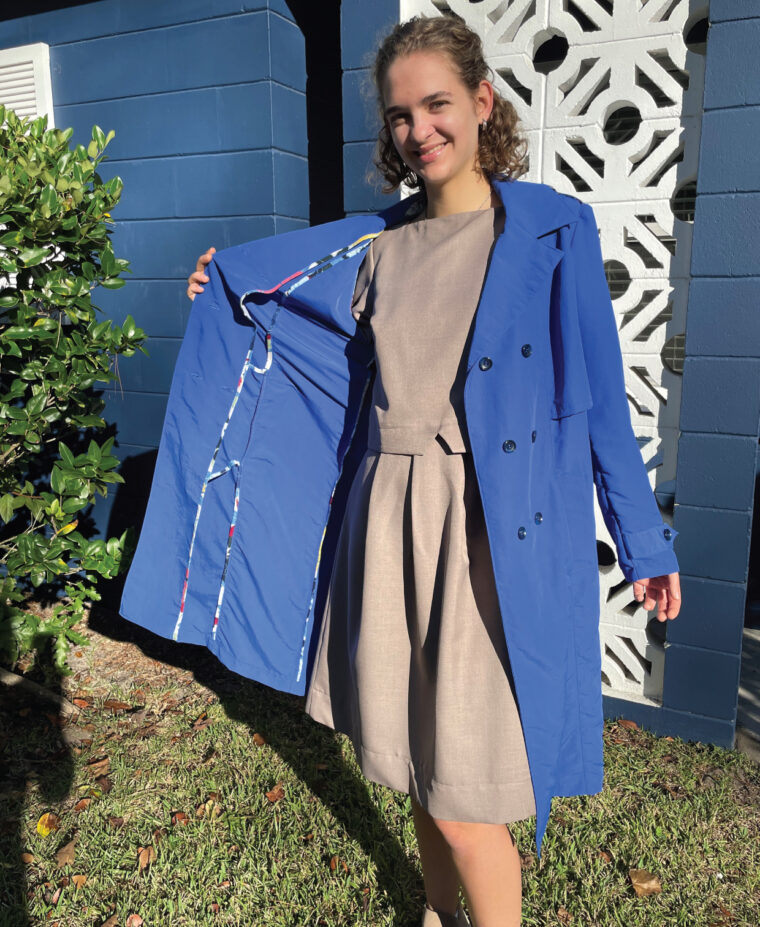 Sarah's Prado Trench Coat, View A