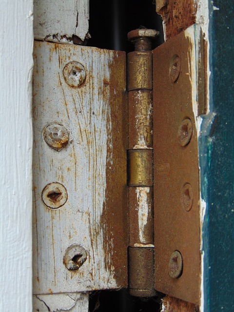 Old door hinge