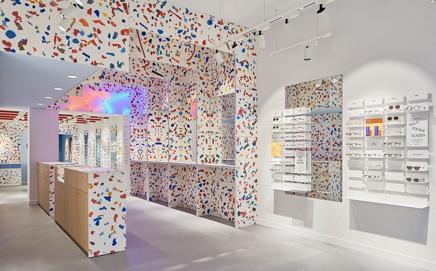 Beautiful Terrazzo Interior Design Made From Recycled Plastic