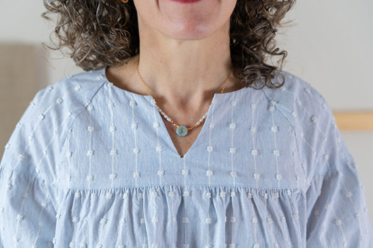 the new Liesl + Co Positano Blouse + Dress sewing pattern