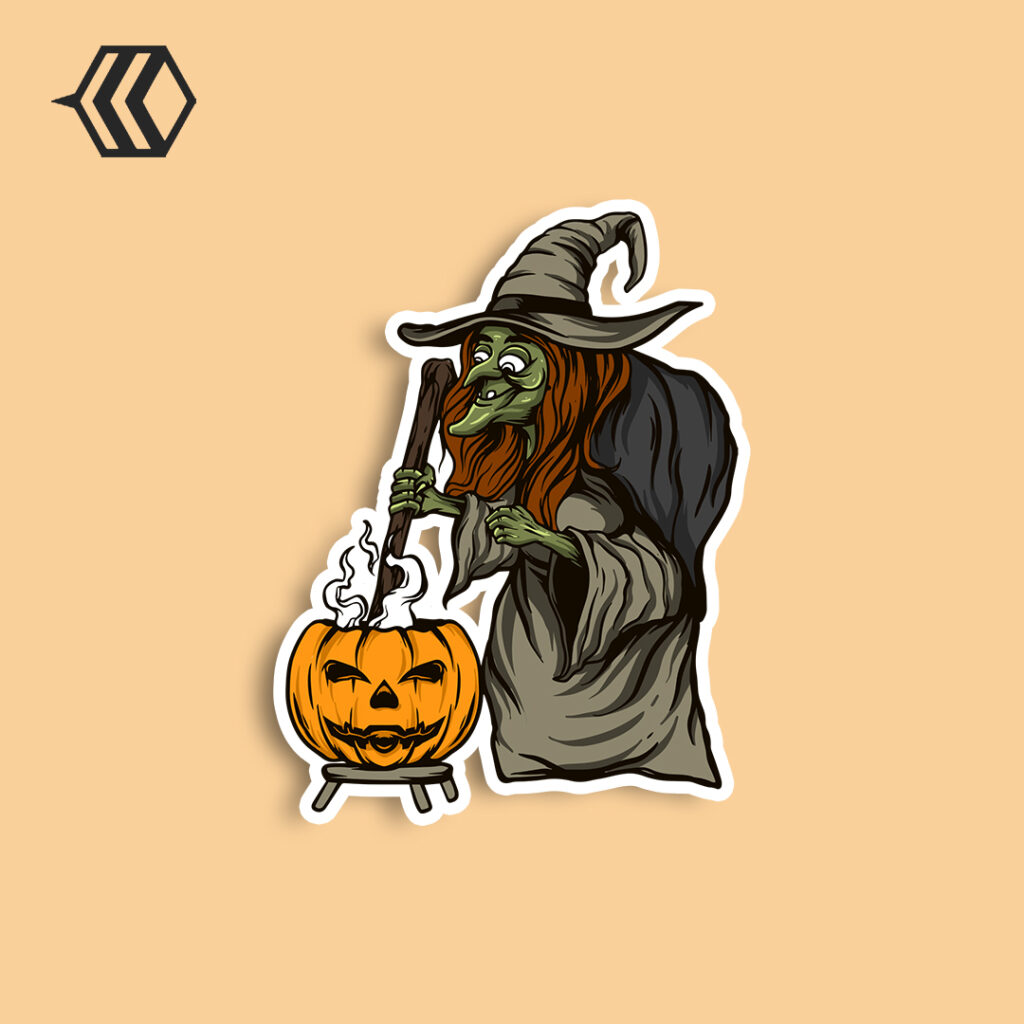 cute halloween stickers