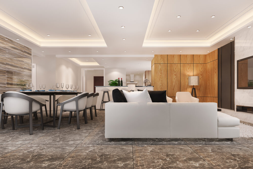 Modern LED Ceiling Light in Dining Room