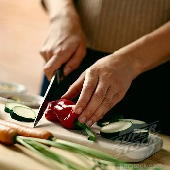 Image of a Chef Holding a Knife