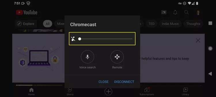 check TV volume