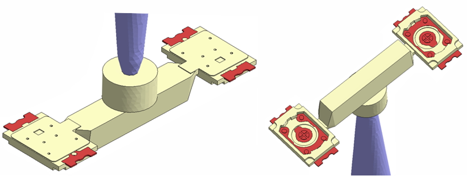 The T3C tact switch is one of the products with the highest output in DiptronicsÂ Manufacturing Inc. The main purpose of electronic switches is to turn on the circuit. This kind of product is easy to have air trap, weld line and lack of material in the manufacturing process, resulting in poor conduction of the product.  The team used Moldex3D to find out the solutions to balance the flow behavior of products, shorten the molding cycle, and improve appearance defects. Applying Moldex3D can effectively improve the product yield and reduce costs at the same time.