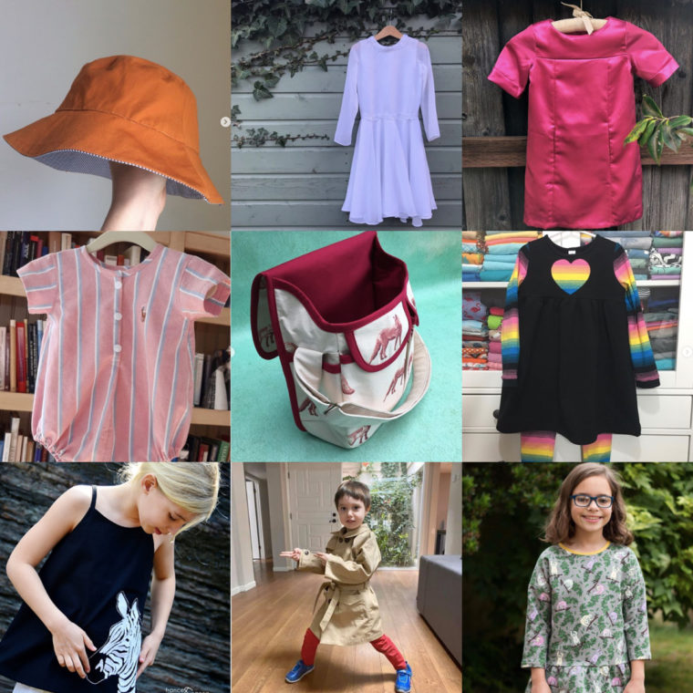 Projects sewn from Liesl + Co. and Oliver + S patterns in January and February.