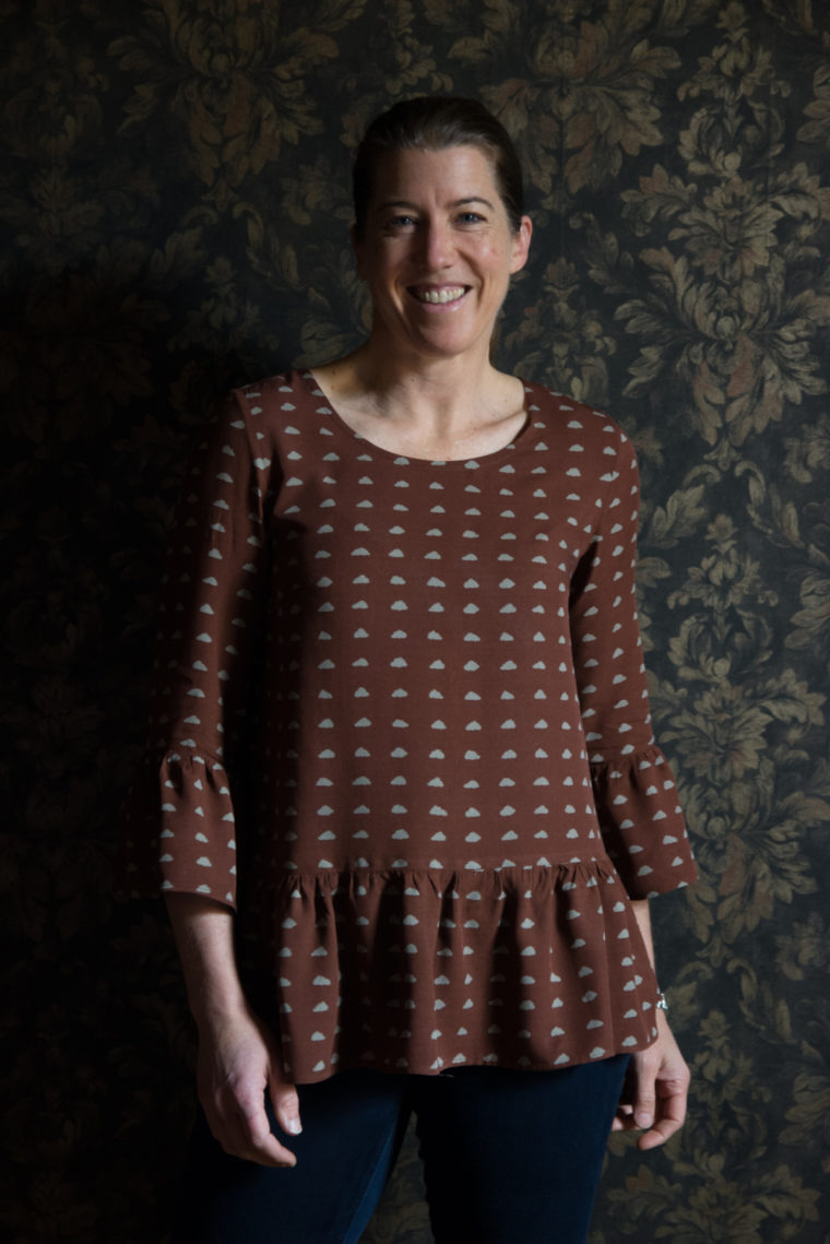 Tutorial to color block the Liesl&Co. Gelato Dress pattern.