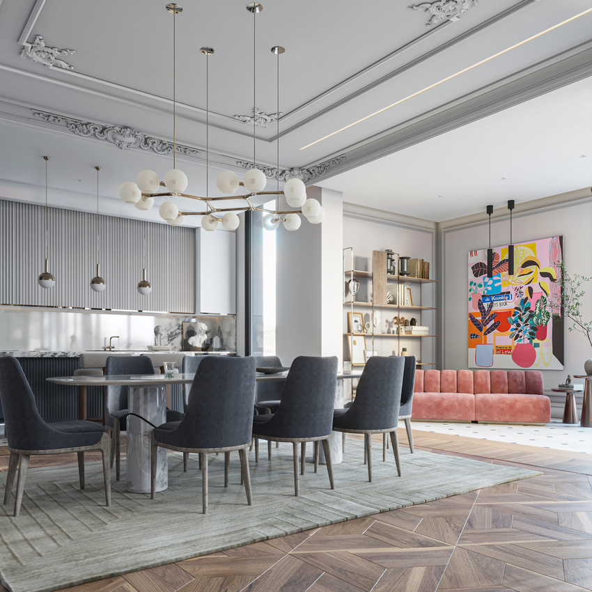 Artful Penthouse In Boston In Partnership With Yasmine Ibrahim