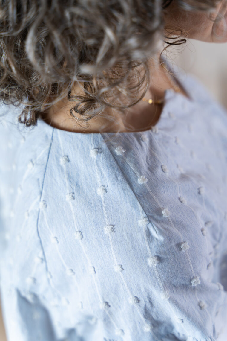 the new Liesl + Co Positano Blouse + Dress sewing pattern