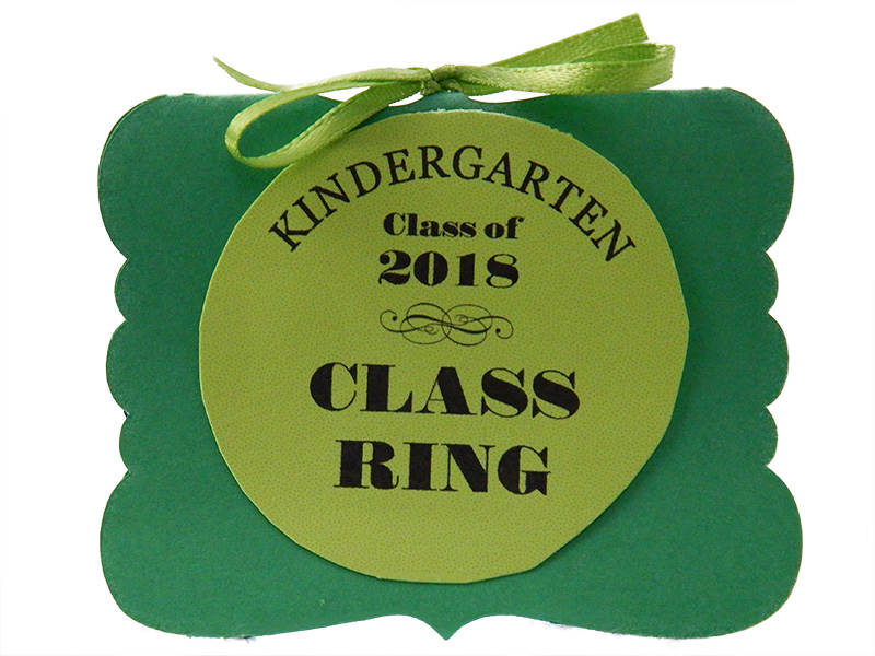 Then print your message on a different color card stock and cut into shapes.