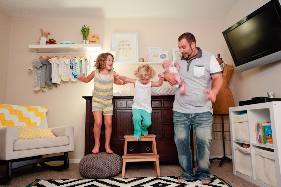 Family of Five and a Hanging Wardrobe Shelf DIY