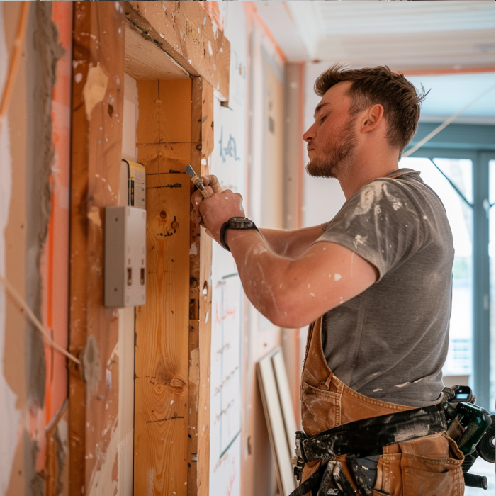 Marking a Point on the Door Frame