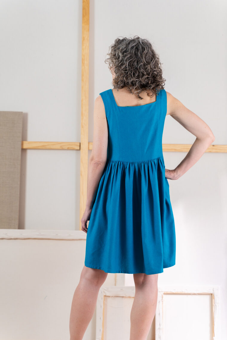 Liesl + Co Laureles Square-Neck Top + Dress sewing pattern