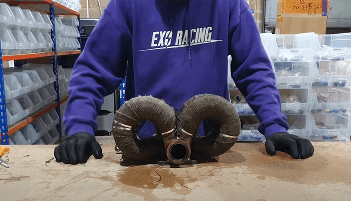 finished exhaust manifold