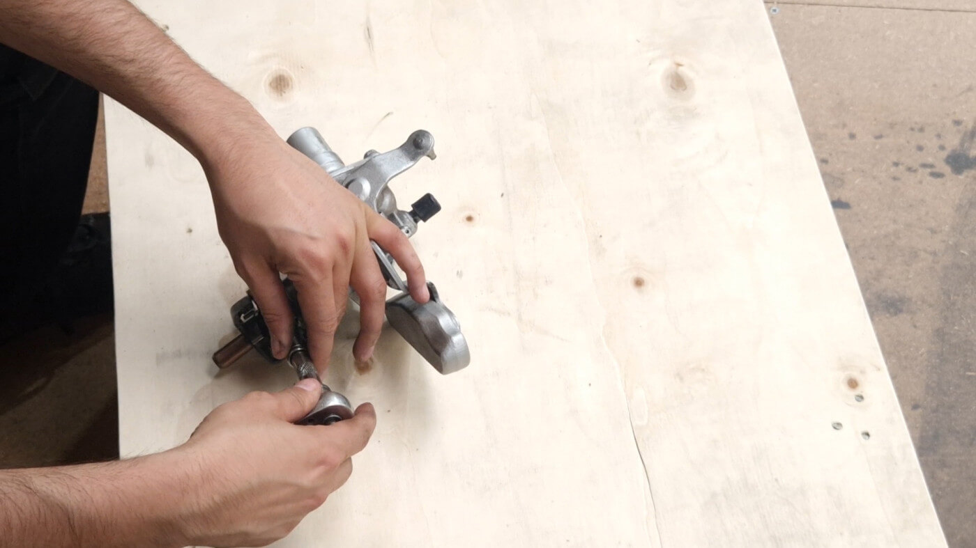 remove the 12mm bolt