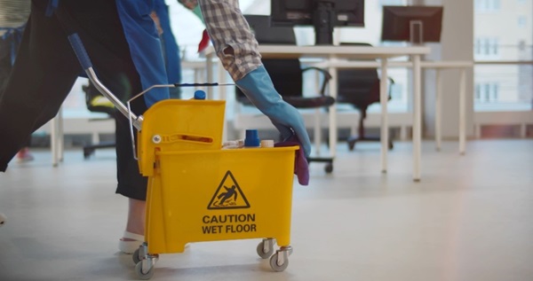 Yellow Mop Bucket
