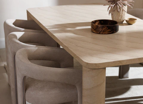 Travertine Dining Table