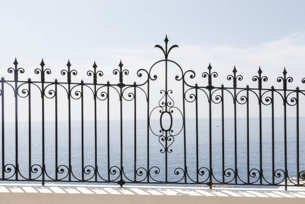 Ironwork and views along Avenue Raymond Poincaré, Eze-Bord-de-Mer, France, by Cattie Coyle Photography