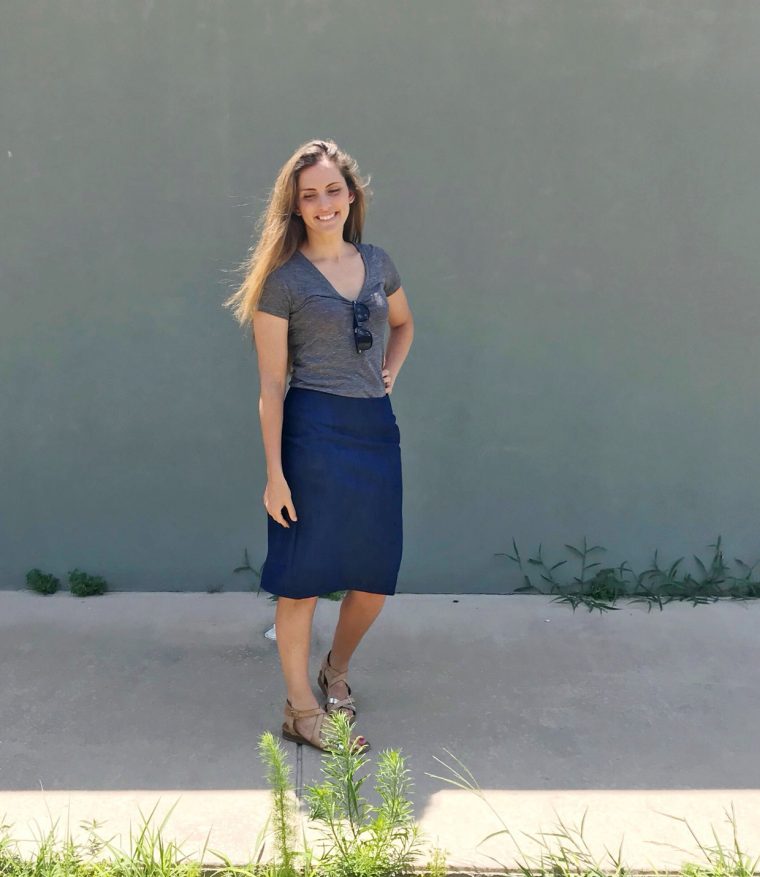 Liesl + Co. Extra-sharp Pencil Skirt