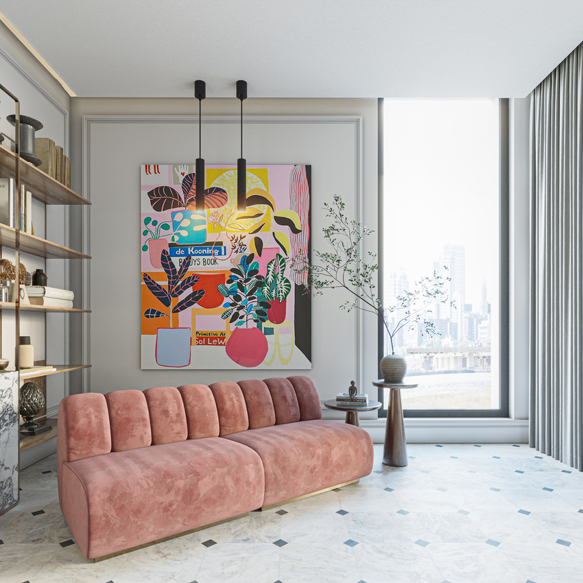 Artful Penthouse In Boston In Partnership With Yasmine Ibrahim