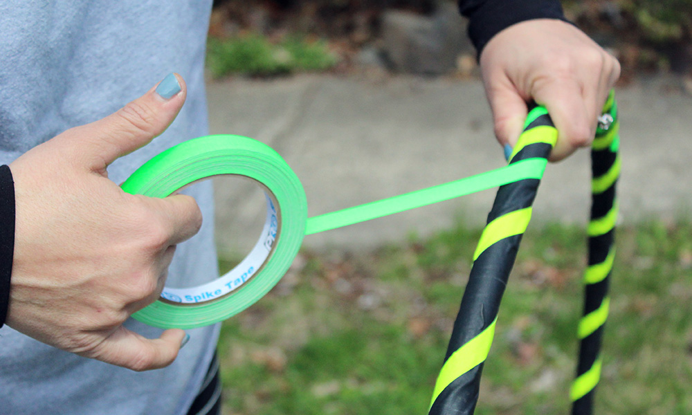 Very little supplies are required to personalize your hoop