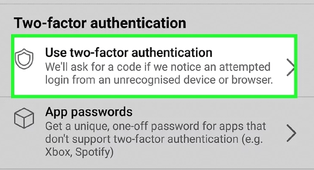 two-factor authentication