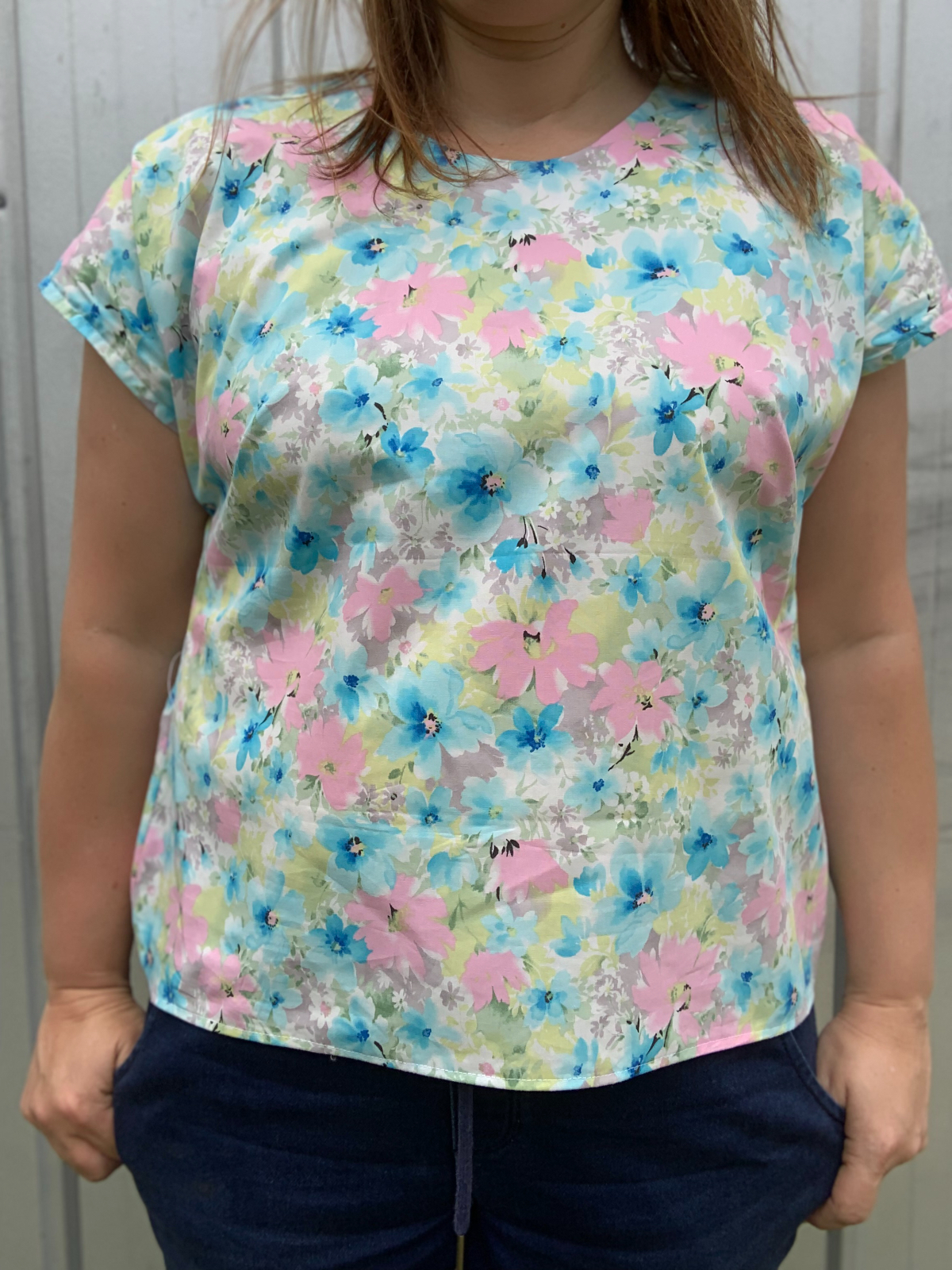 Virginia made up the Verdun Woven T-Shirt in three fabrics.